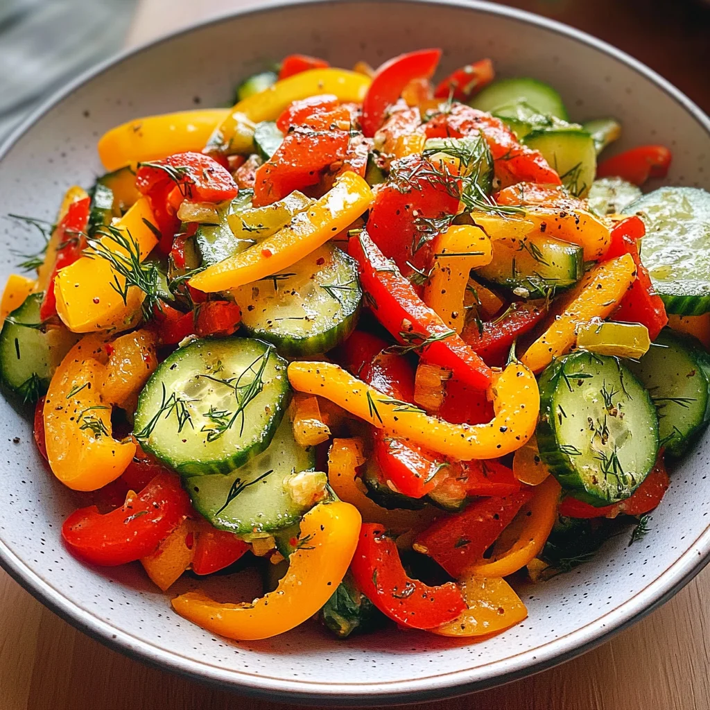 Cucumber Sweet Pepper Salad