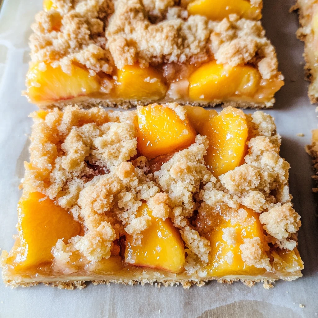 Heavenly Summer Peach Bars: A Sweet Slice of Sunshine