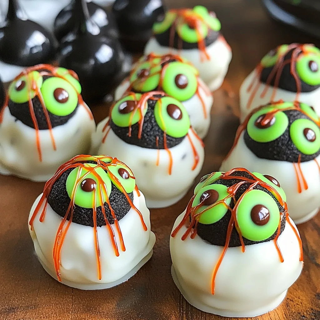 No Bake Oreo Truffle Eyeballs