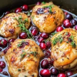 One-Pan Cranberry Rosemary Chicken