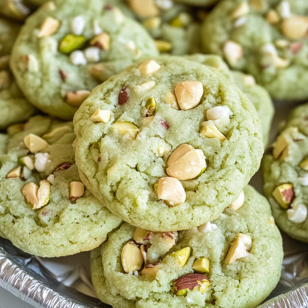 Pistachio Pudding Cookies