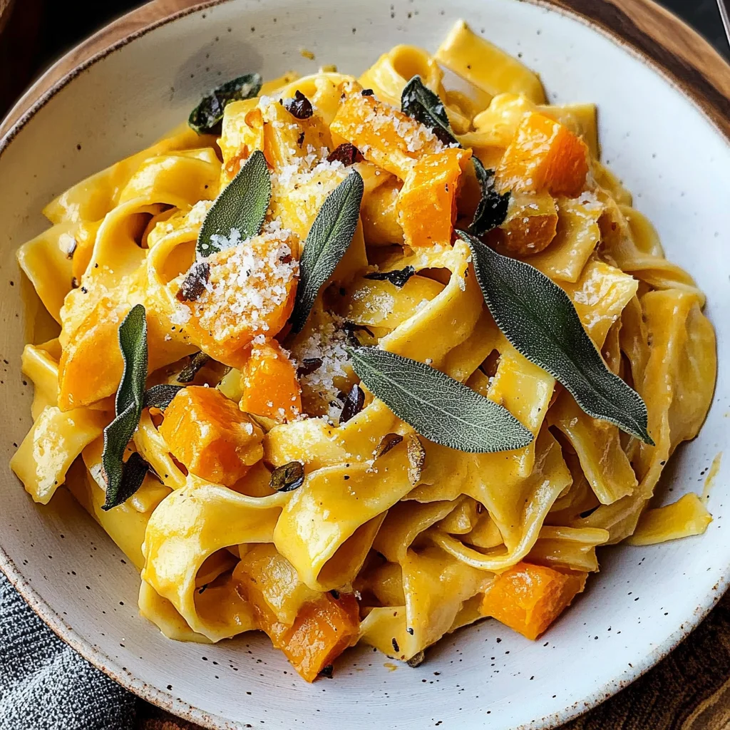 Savory Butternut Squash & Sage Pasta