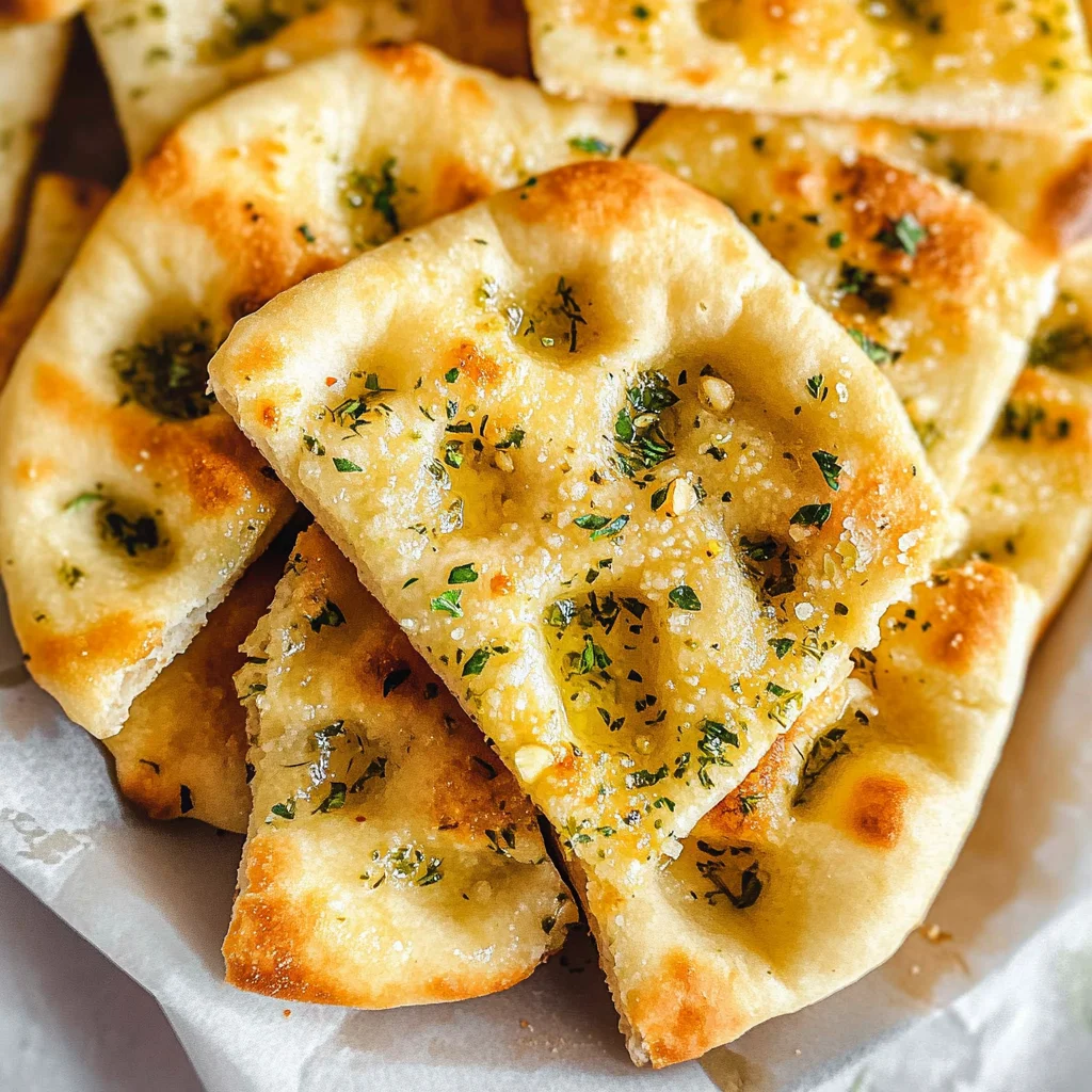 Air Fryer Garlic Flatbread - Quick & Delicious