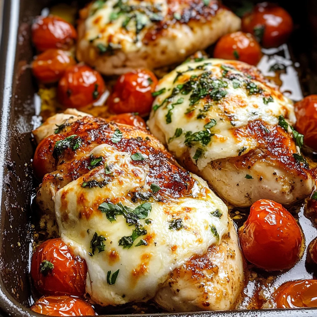 Balsamic Baked Chicken Breast with Mozzarella Cheese Recipe