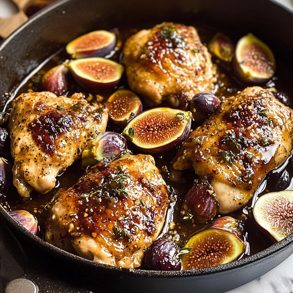 Balsamic Fig Glazed Chicken
