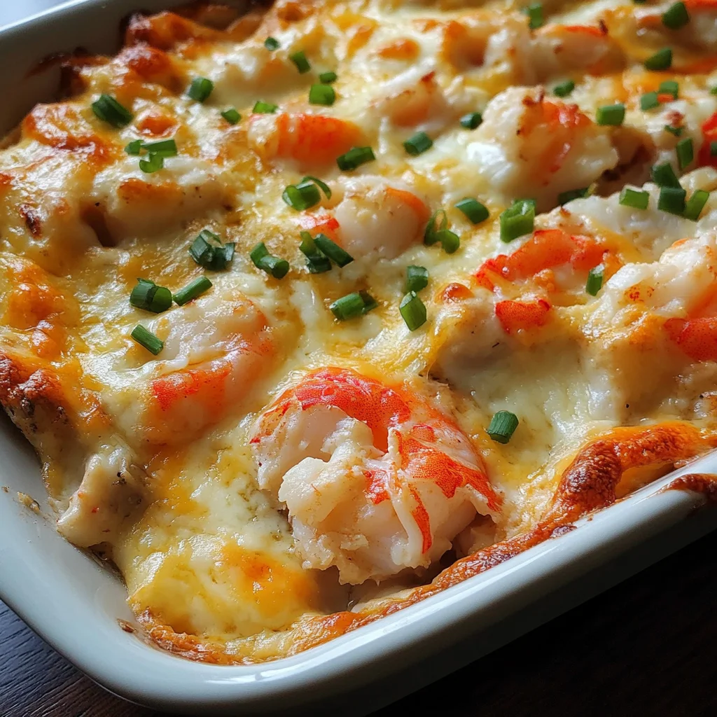 Chinese Baked Lobster and Crab Casserole