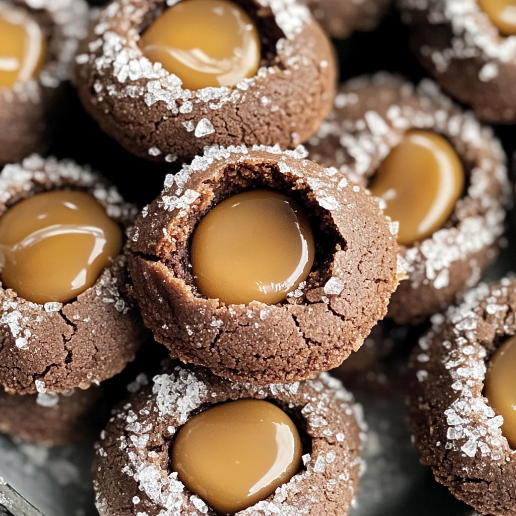 Chocolate Caramel Blossoms