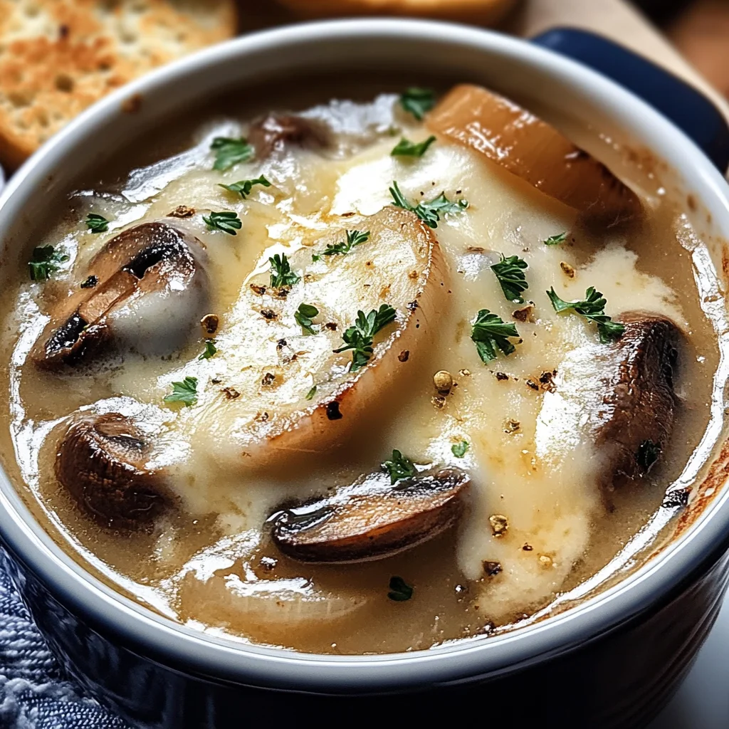 Creamy French Onion and Mushroom Soup