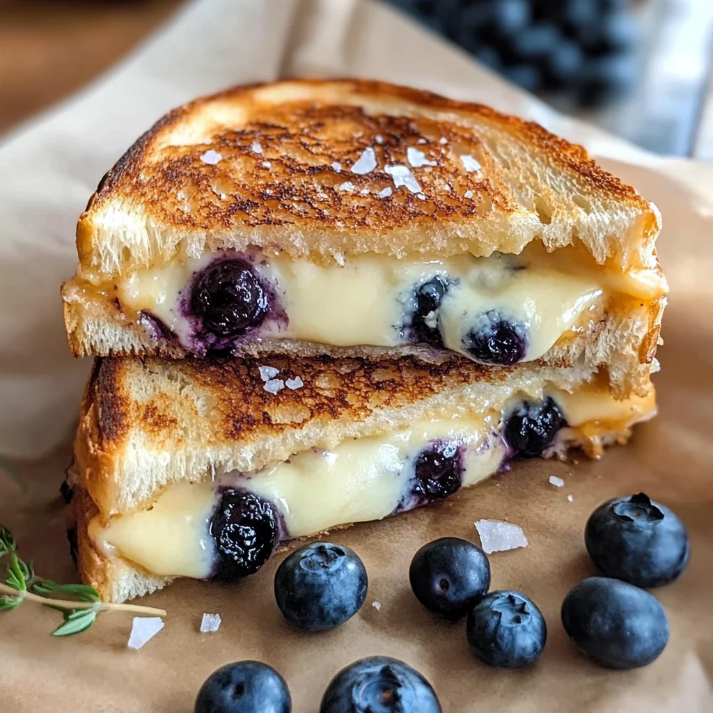Crispy Blueberry Grilled Cheese