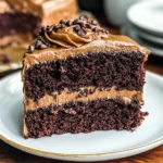 Dark Chocolate Espresso Cake with Brown Butter Frosting
