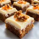 Decadent Carrot Cake Bars with Cream Cheese Frosting