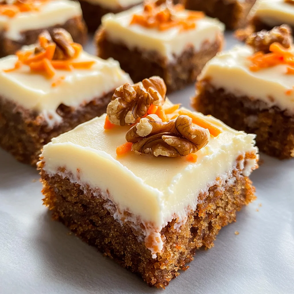 Decadent Carrot Cake Bars with Cream Cheese Frosting