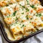 Dive into Decadence: Shrimp & Crab Alfredo Lasagna Roll-Ups You’ll Crave