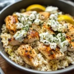 Dump-and-Bake Chicken Tzatziki Casserole