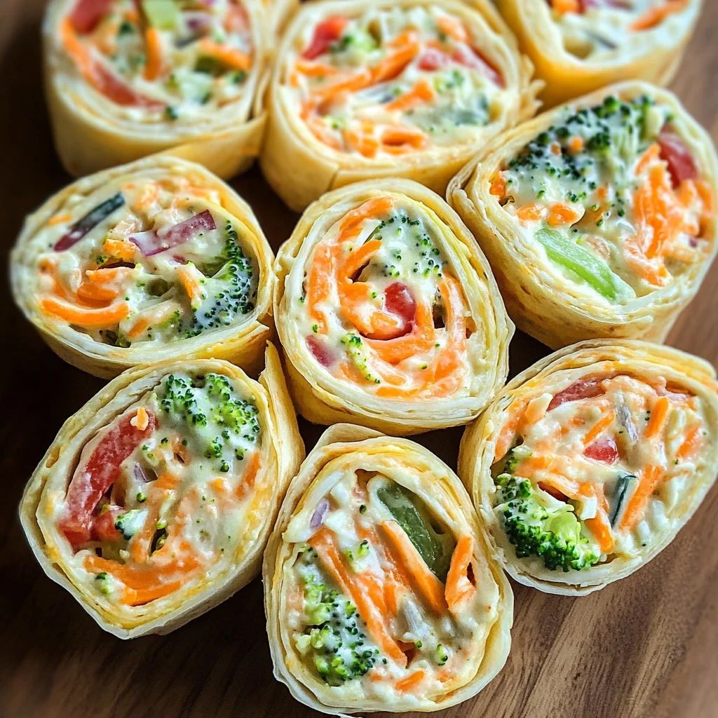 Fresh Vegetable Tortilla Roll Ups