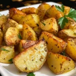 Greek Lemon Garlic Roasted Potatoes