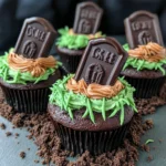 Halloween Graveyard Cupcakes