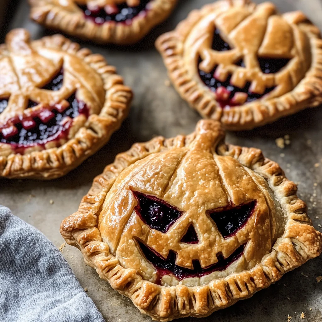 Jack-O-Lantern Hand Pies