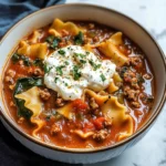 Mouthwatering One Pot Lasagna Soup