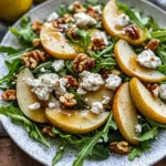 Pear and Arugula Salad with Honey Vinaigrette