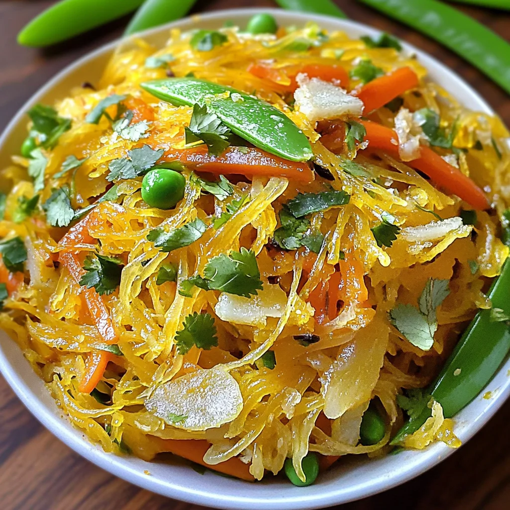 Spaghetti Squash Chow Mein