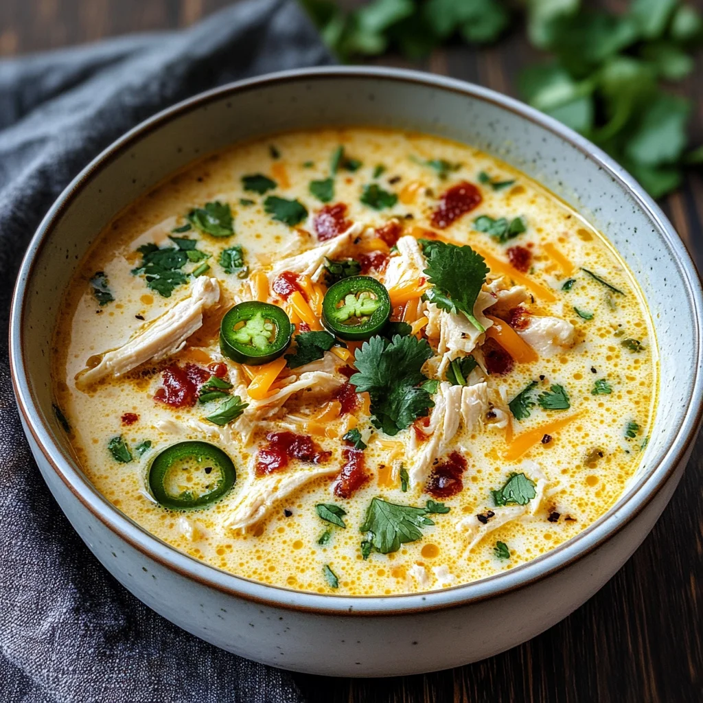 Spicy Jalapeño Popper Chicken Soup