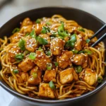 Sticky Garlic Chicken Noodles