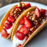 Strawberry Crunch Cheesecake Tacos